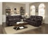 Jude 2 Piece Double Reclining Sofa Set in Dark Brown by Home Elegance - HEL-8201BRW - Image 1 of 0