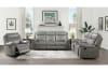 Aram 2 Piece Double Reclining Sofa Set in Gray Fabric by Home Elegance - HEL-8206GRY - Image 2 of 0