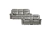 Aram 2 Piece Double Reclining Sofa Set in Gray Fabric by Home Elegance - HEL-8206GRY - Image 3 of 0