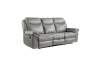 Aram 2 Piece Double Reclining Sofa Set in Gray Fabric by Home Elegance - HEL-8206GRY - Image 5 of 0