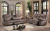 Aram 2 Piece Double Reclining Sofa Set in Brown by Home Elegance - HEL-8206NF - Image 1 of 0