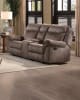 Aram 2 Piece Double Reclining Sofa Set in Brown by Home Elegance - HEL-8206NF - Image 4 of 0