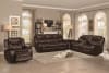 Bastrop Double Reclining Sofa in Dark Brown by Home Elegance - HEL-8230BRW-3 - Image 2 of 0