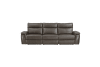 Maroni 2 Piece Power Double Reclining Sofa Set in Dark Brown Fabric by Home Elegance - HEL-8259RFDB-PWH - Image 2 of 0