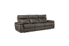 Maroni 2 Piece Power Double Reclining Sofa Set in Dark Brown Fabric by Home Elegance - HEL-8259RFDB-PWH - Image 3 of 0