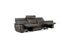 Maroni 2 Piece Power Double Reclining Sofa Set in Dark Brown Fabric by Home Elegance - HEL-8259RFDB-PWH - Image 5 of 0