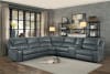 Falun Reclining Sectional Sofa in Gray by Home Elegance - HEL-8260GY-6PW - Image 2 of 0