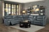 Falun Reclining Sectional Sofa in Gray by Home Elegance - HEL-8260GY-6PW - Image 3 of 0