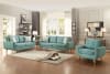 Deryn Love Seat in Teal by Home Elegance - HEL-8327TL-2 - Image 2 of 0
