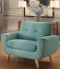Deryn Love Seat in Teal by Home Elegance - HEL-8327TL-2 - Image 4 of 0