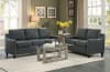 Pagosa 2 Piece Sofa Set in Dark Grey by Home Elegance - HEL-8328 - Image 1 of 0