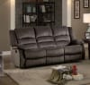 Jarita Double Reclining Sofa in Chocolate by Home Elegance - HEL-8329CH-3 - Image 1 of 0