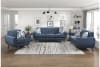 Everton Sofa in Blue Fabric by Home Elegance - HEL-8341BL-3RV - Image 3 of 0