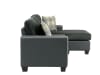 Slater Reversible Sofa Chaise in Gray by Home Elegance - HEL-8401GY-3SC - Image 4 of 0