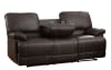 Cassville Double Reclining Sofa in Dark Brown by Home Elegance - HEL-8403-3 - Image 2 of 0