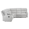 Thorne 3 Piece Reclining Sectional with Left Console in Light Gray Chenille by Home Elegance - HEL-8406GY-SC - Image 3 of 0