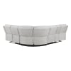 Thorne 3 Piece Reclining Sectional with Left Console in Light Gray Chenille by Home Elegance - HEL-8406GY-SC - Image 4 of 0