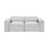 Phoebe Power Double Reclining Loveseat in Light Gray Textured Microfiber by Home Elegance - HEL-8414GRY-2PWH - Image 3 of 0