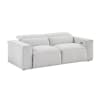 Phoebe Power Double Reclining Loveseat in Light Gray Textured Microfiber by Home Elegance - HEL-8414GRY-2PWH - Image 5 of 0