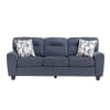 Bennett 2 Piece Modern Upholstered Sofa Set in Blue Chenille Fabric by Home Elegance - HEL-8416BU - Image 3 of 0