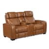 Apex Power Double Reclining Loveseat in Brown Top-Grain Leather Finish by Home Elegance - HEL-8449BR-2PWHM - Image 1 of 0