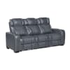 Apex 2 Piece Power Double Reclining Sofa Set in Blue Top-Grain Leather Finish by Home Elegance - HEL-8449BU - Image 3 of 0