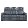 Apex 2 Piece Power Double Reclining Sofa Set in Blue Top-Grain Leather Finish by Home Elegance - HEL-8449BU - Image 4 of 0