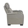 Apex Power Double Reclining Chair in Gray Top-Grain Leather Finish by Home Elegance - HEL-8449GY-1PWHM - Image 3 of 0