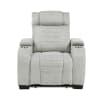 Ronan Reclining Chair in Light Gray Microfiber Upholstery by Home Elegance - HEL-8455GRY-1 - Image 1 of 0