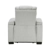 Ronan Reclining Chair in Light Gray Microfiber Upholstery by Home Elegance - HEL-8455GRY-1 - Image 3 of 0