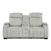 Ronan Double Reclining Loveseat in Light Gray Microfiber Upholstery by Home Elegance - HEL-8455GRY-2 - Image 4 of 0