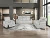 Ronan 2 Piece Double Reclining Sofa Set in Light Gray Microfiber Upholstery by Home Elegance - HEL-8455GRY - Image 3 of 0