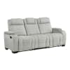 Ronan 2 Piece Double Reclining Sofa Set in Light Gray Microfiber Upholstery by Home Elegance - HEL-8455GRY - Image 4 of 0