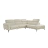 Giselle 2 Piece Sectional with Right Side Chaise in Beige Top Grain Leather by Home Elegance - HEL-8456BEG-22LRC - Image 4 of 0
