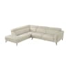 Giselle 2 Piece Sectional with Left Side Chaise in Beige Top Grain Leather by Home Elegance - HEL-8456BEG-2LC2R - Image 1 of 0