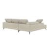 Giselle 2 Piece Sectional with Left Side Chaise in Beige Top Grain Leather by Home Elegance - HEL-8456BEG-2LC2R - Image 4 of 0