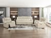 Huron Power Double Reclining Sofa in Beige Faux Leather by Home Elegance - HEL-8457BEG-3PW - Image 3 of 0