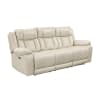 Huron 2 Piece Power Double Reclining Sofa Set in Beige Faux Leather by Home Elegance - HEL-8457BEG - Image 4 of 0