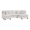 Lawson L-Shaped Sectional Sofa with Chaise in Taupe Chenille and Corduroy Upholstery by Home Elegance - HEL-8470TPE-23LCRC - Image 1 of 0