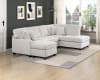 Lawson L-Shaped Sectional Sofa with Chaise in Taupe Chenille and Corduroy Upholstery by Home Elegance - HEL-8470TPE-23LCRC - Image 3 of 0