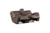 Proctor Double Reclining Love Seat in Brown Fabric by Home Elegance - HEL-8517BRW-2 - Image 5 of 0