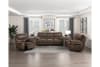 Proctor 2 Piece Double Reclining Sofa Set in Brown Fabric by Home Elegance - HEL-8517BRW - Image 2 of 0