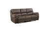 Proctor 2 Piece Double Reclining Sofa Set in Brown Fabric by Home Elegance - HEL-8517BRW - Image 5 of 0