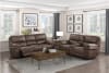 Proctor 2 Piece Power Double Reclining Sofa Set in Brown Fabric by Home Elegance - HEL-8517BRW-PW - Image 1 of 0