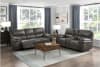 Proctor Power Double Reclining Love Seat in Gray Fabric by Home Elegance - HEL-8517GRY-2PW - Image 2 of 0