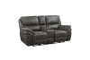 Proctor Power Double Reclining Love Seat in Gray Fabric by Home Elegance - HEL-8517GRY-2PW - Image 4 of 0