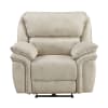 Proctor Power Reclining Microfiber Chair in Sand Polished Microfiber Upholstery by Home Elegance - HEL-8517PWT-1PW - Image 1 of 0