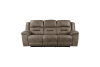 Hazen Double Reclining Sofa in Brown Fabric by Home Elegance - HEL-8538BR-3 - Image 1 of 0