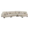 Traverse 4 Piece Modular Sectional in Beige Fabric by Home Elegance - HEL-8555BE-4SC - Image 4 of 0