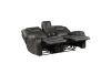 Gainesville Double Reclining Love Seat in Chocolate Fabric by Home Elegance - HEL-8560PM-2 - Image 4 of 0